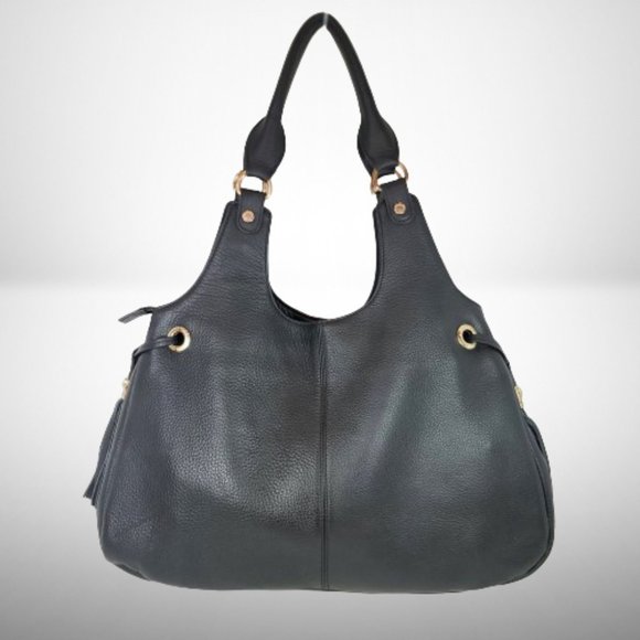 Jimmy Choo Tote Bag in Black Calfskin Lather with Gold Accessories - Picture 2 of 16